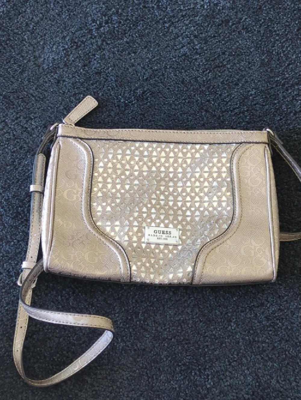 GUESS Metallic Silver Bag